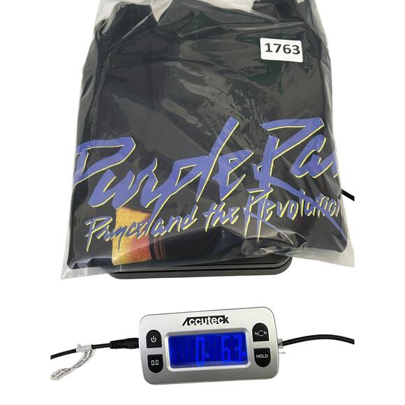 Prince And The Revolution Purple Rain Men's Large Black Cotton Official T Shirt - Picture 7 of 7